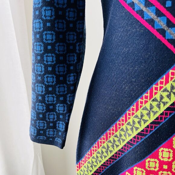 🆕Francesca's Aina Be Collections Multicolor Geometric Midi Dress. Size M. NWT. - Picture 3 of 9